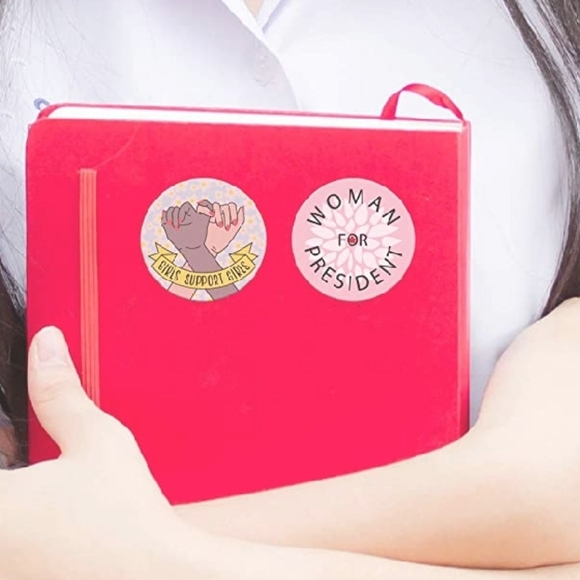 NEW! *Set of 6* girl power pro woman sticker pack - Picture 1 of 8